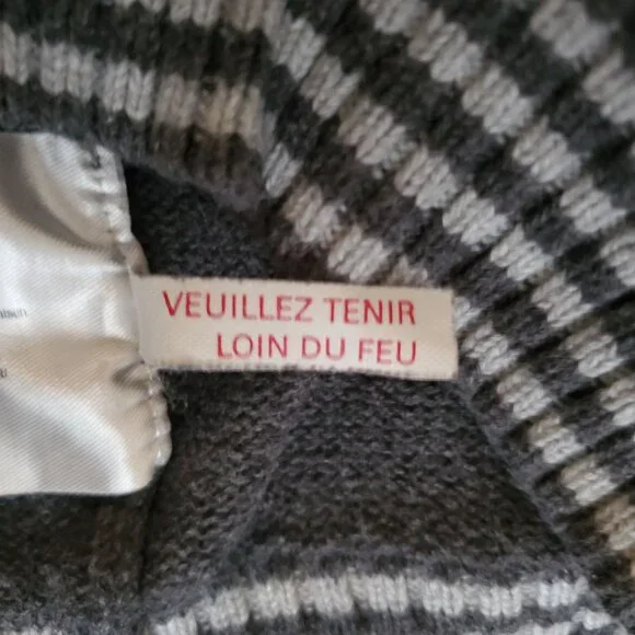 Esprit Kids Toddler Rusty Red Block Striped Crew Neck Pullover Knit Sweater 4T - Picture 7 of 12